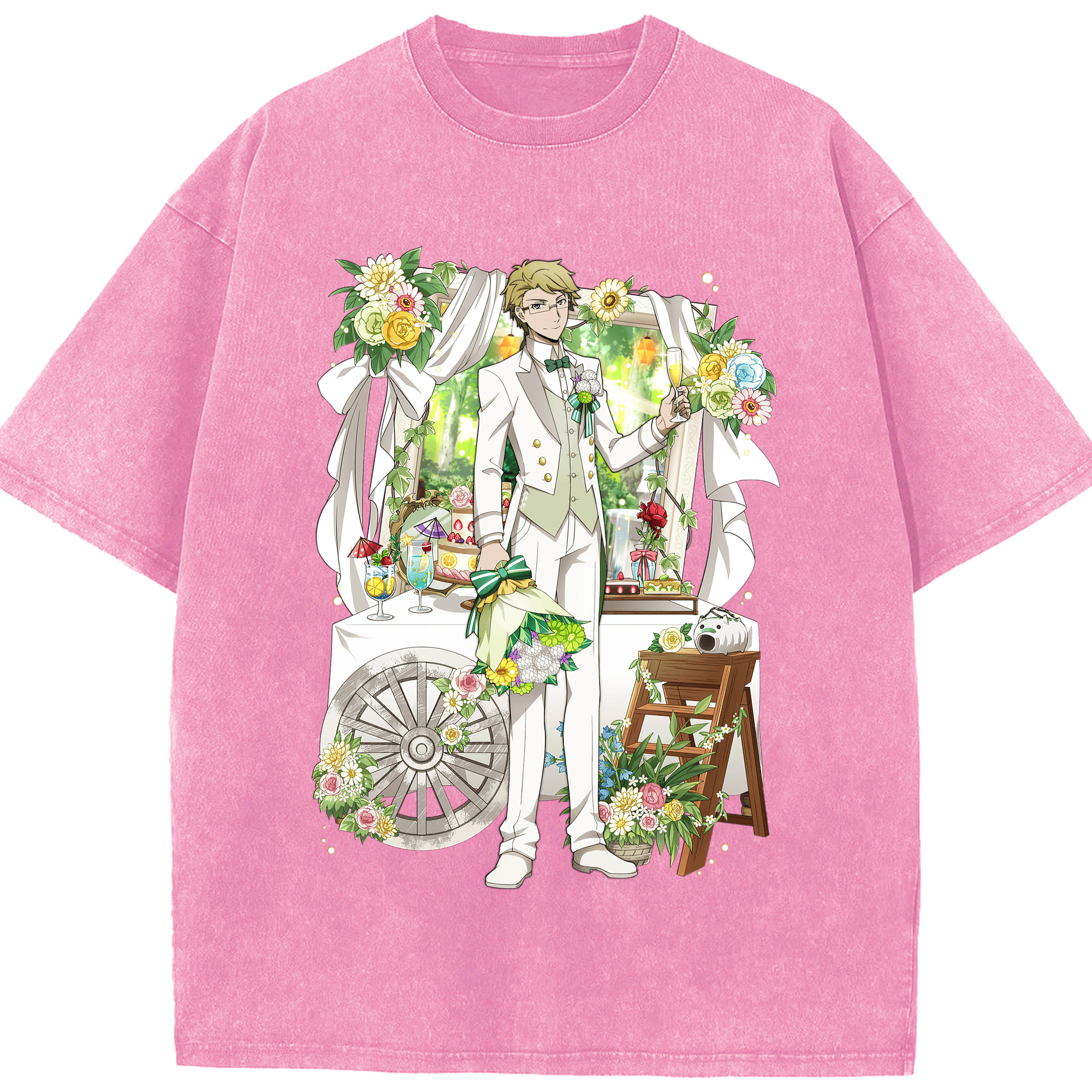 （画像用） 文豪ストレイドッグス Bungo Stray Dogs 綿100% ヴィンテージ風 半袖Tシャツ（フロントプリント）
